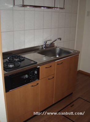 キッチン　ミニキッチン（グリル付き2口コンロ）