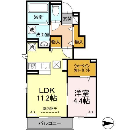 メゾンドゥ　フルールの間取り