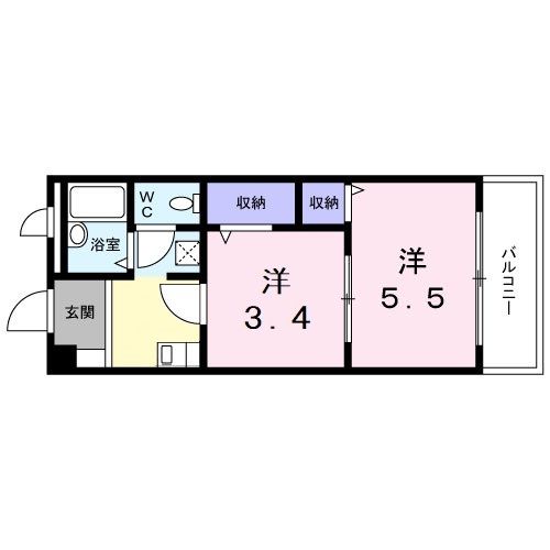 フィネス中屋敷の間取り