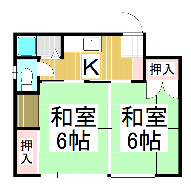 ハイツ坂口の間取り