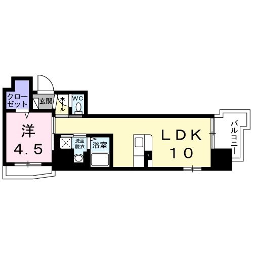 鹿児島市鴨池のマンションの間取り