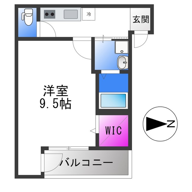 【東大阪市御厨中のアパートの間取り】