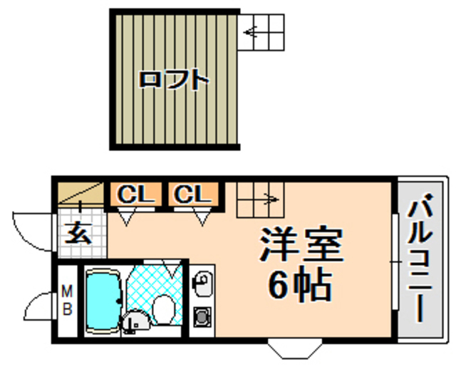 アパートメントハウスＮＮの間取り