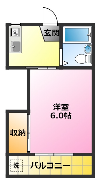 パル元住吉の間取り