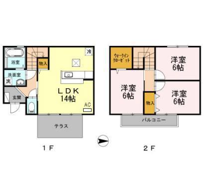 アルト　ポンテ　ローザ　Ｂ棟の間取り