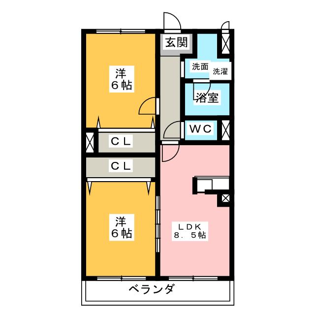 丸万マンションの間取り