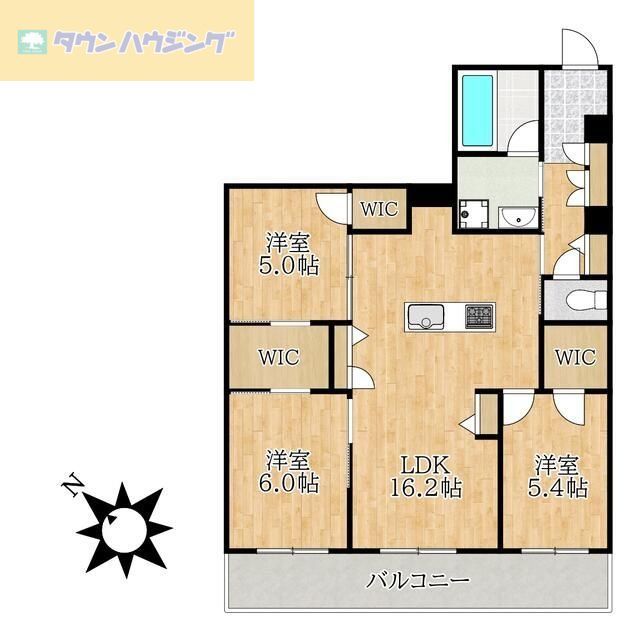 市川市妙典のマンションの間取り