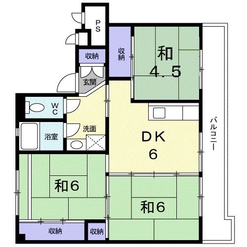 ビレッジハウス仁尾2号棟の間取り