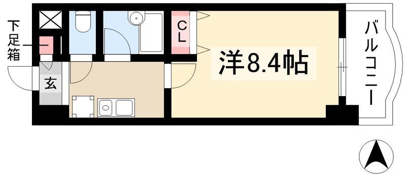 現代ハウス新栄の間取り