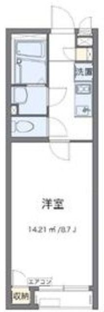 座間市南栗原のアパートの間取り