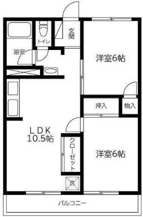 八潮インペリアルハイツの間取り