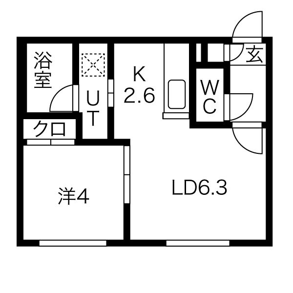 Alegria南8条(アレグリア)の間取り