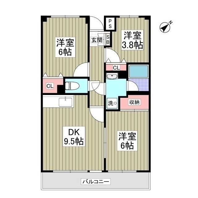 グランパレス小熊の間取り