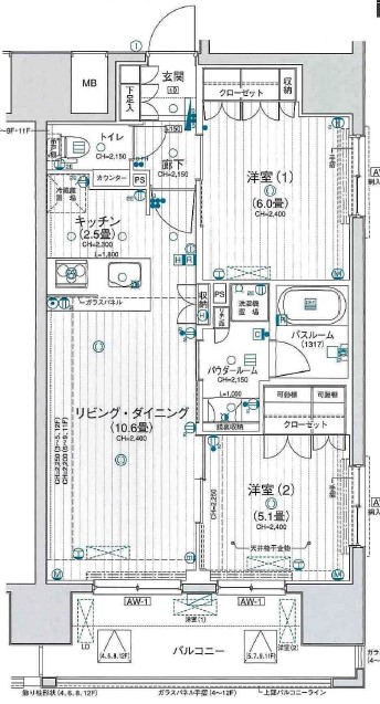 パレステージ秋葉原の間取り