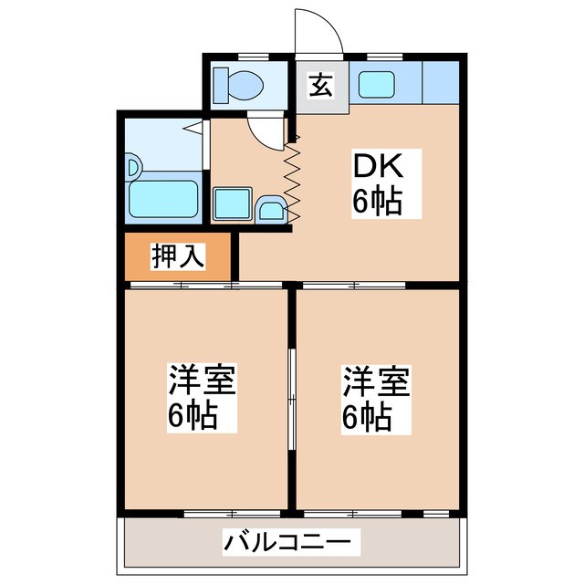 アップルハウスTAKEDAの間取り