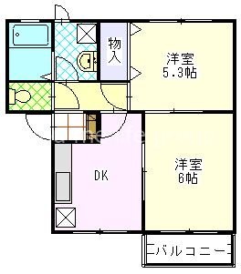 コーポ川名の間取り