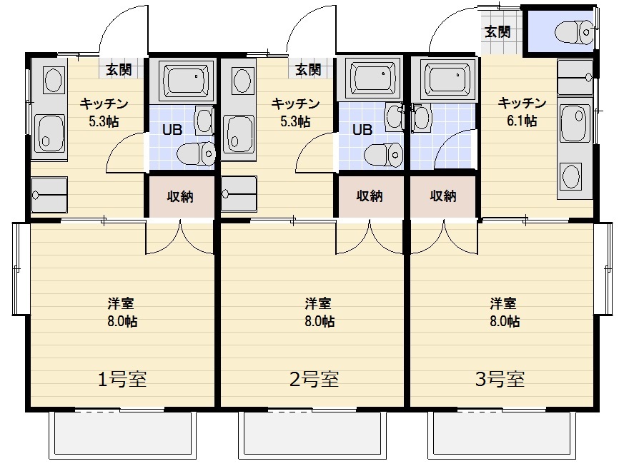 コーポ恵の間取り