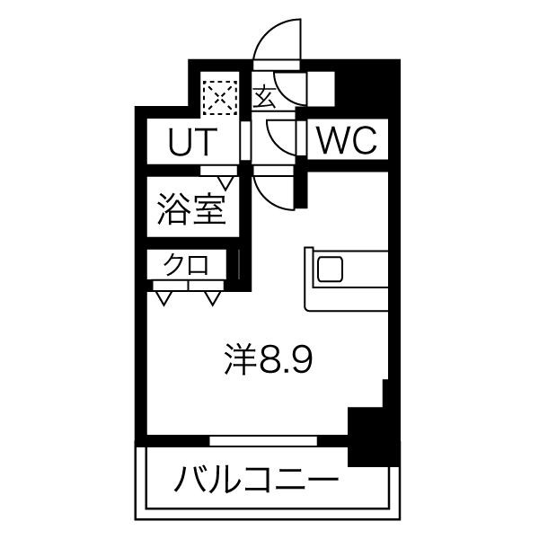 【神戸市中央区宮本通のマンションの間取り】