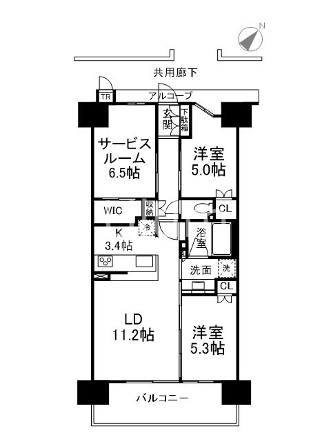 クラッシィハウス京都六地蔵ブライトタワーの間取り