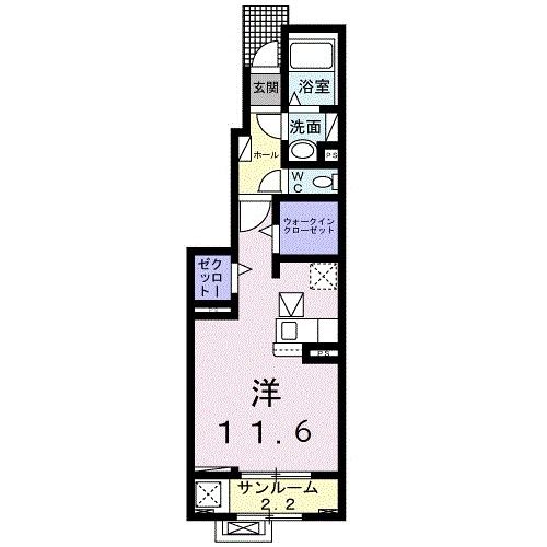 長岡市要町のアパートの間取り