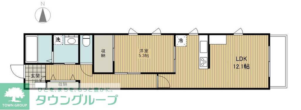 パークエレメント府中の間取り