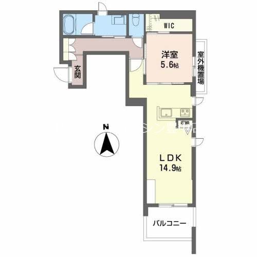 豊中市少路のマンションの間取り