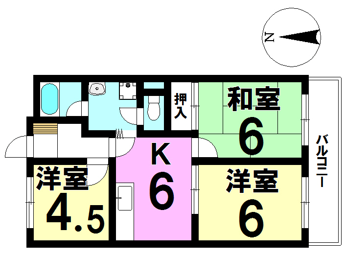 サンライズ宝の間取り