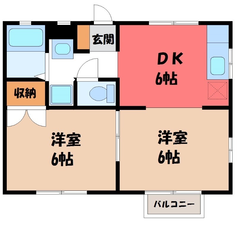 ミリューベェラージュ 中の間取り