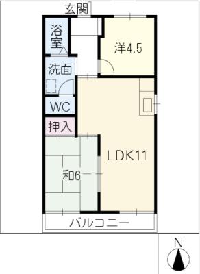 セジュール水田の間取り