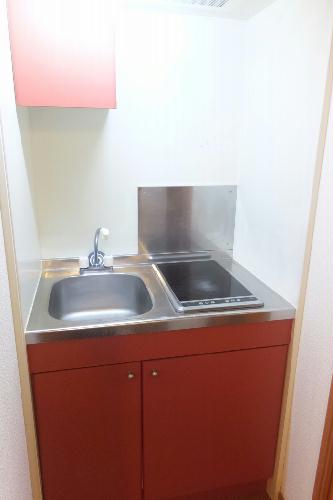 キッチン　２口ラジエントヒーター設置済み