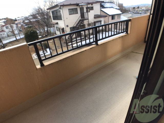 収納　バルコニーが広いので洗濯物が沢山干せていいですね～