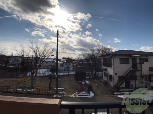 バルコニー　眺望になります。遮るものがないので日当たりがいいですよ。