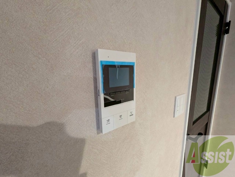 セキュリティ　モニタ付インターホンでセキュリティ面も安心です。