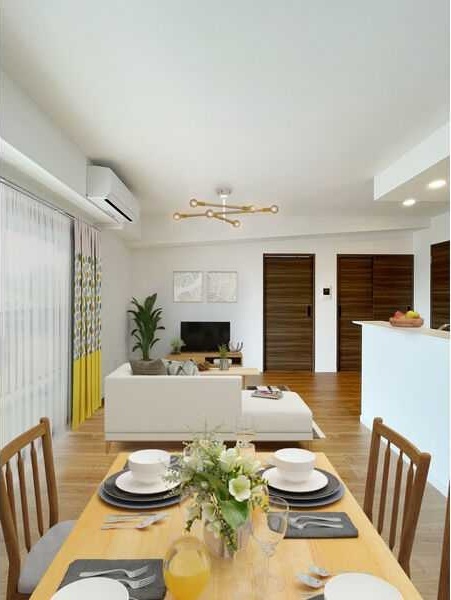 居室・リビング　画像はイメージです。　実際に家具・小物は設置されていません。