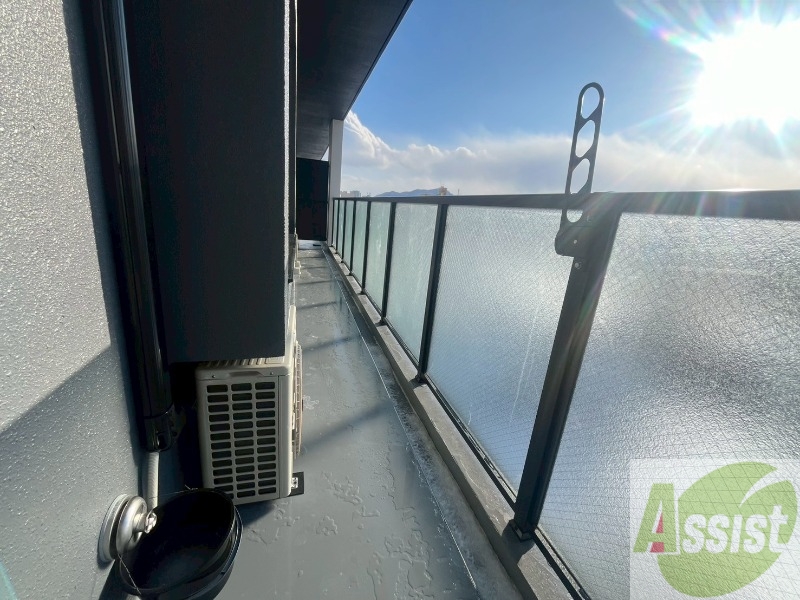 バルコニー　バルコニーです。洗濯物を干したり一息ついたりできますね！