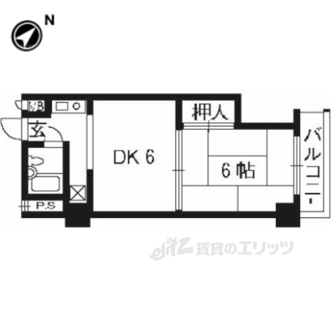 サンハイツ西京極の間取り写真