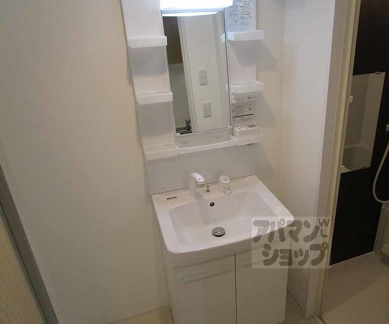 洗面設備　２０３号室の写真です。