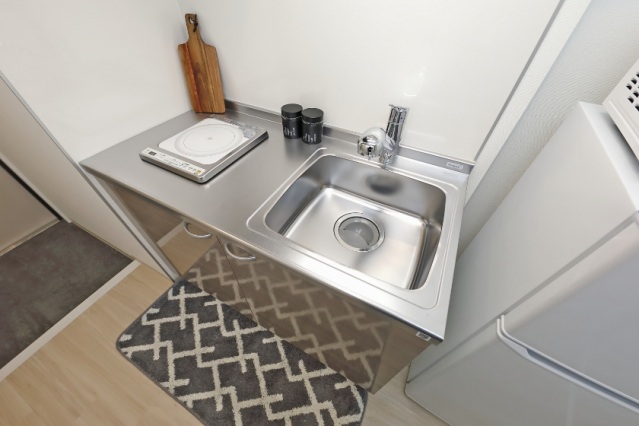 キッチン　※モデルルームの写真です。小物などは付いていません。