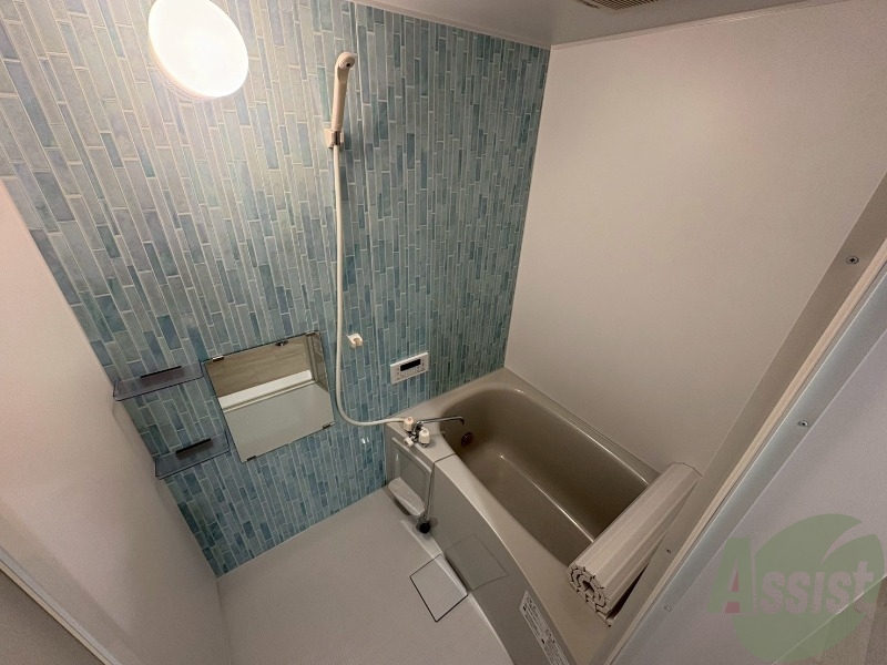 バス・シャワールーム　浴室です。浴槽は体全身が浸かるくらいの大きさでした。