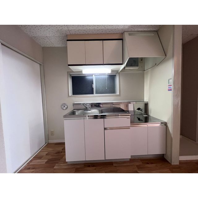 キッチン　２口ガスシステムキッチン