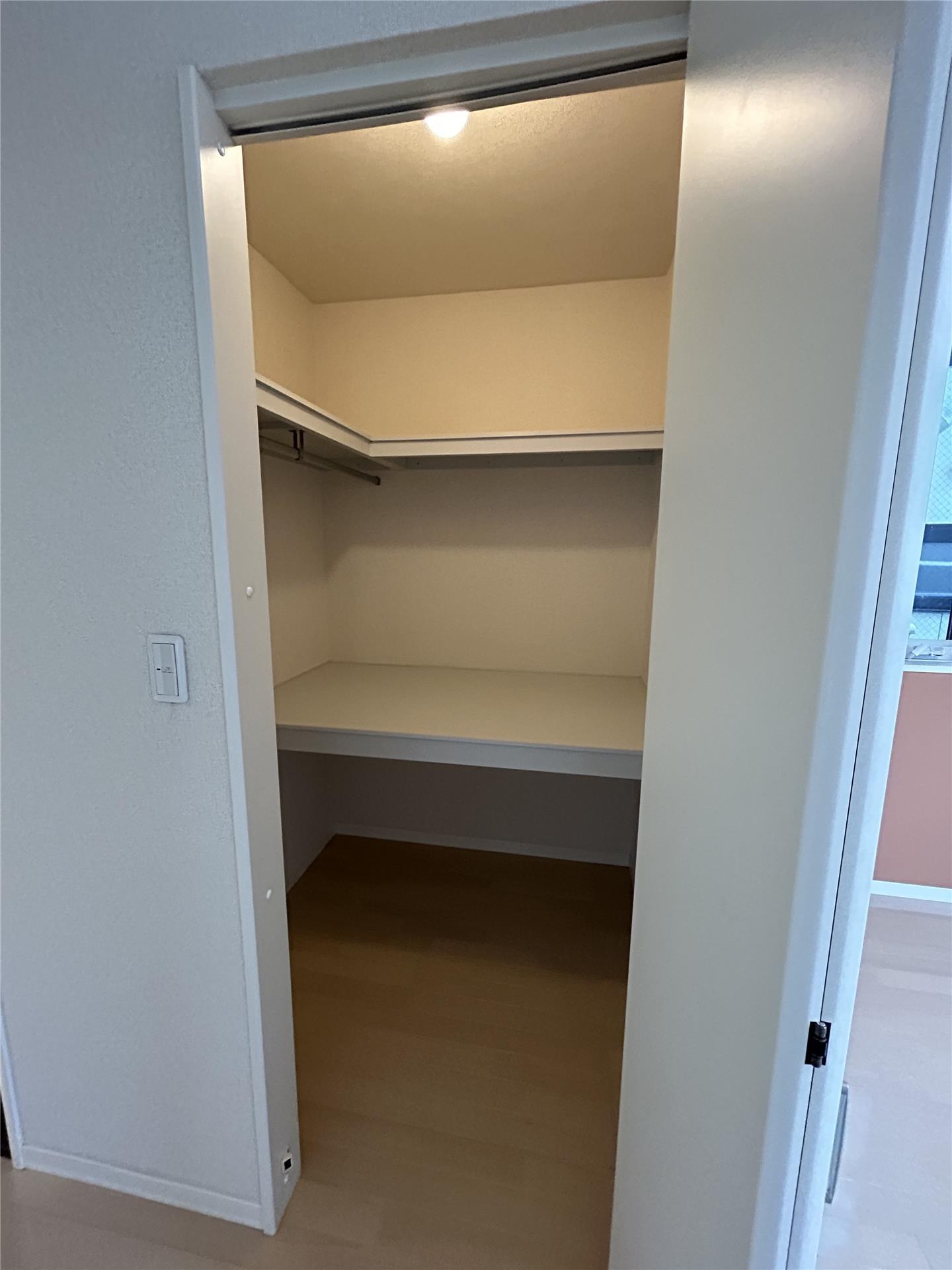 収納　ウォークインクローゼット