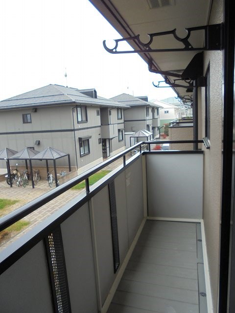 バルコニー　写真は202号室です(参考)