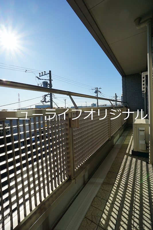 バルコニー　南向きのベランダ