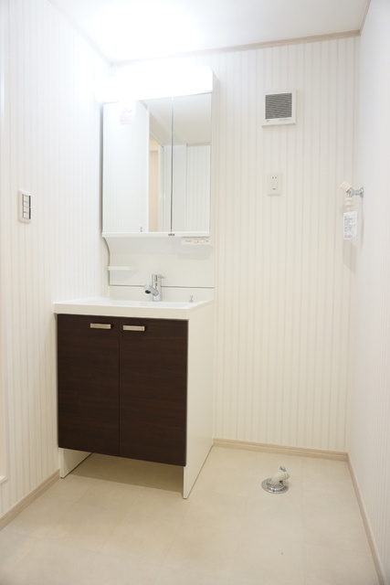 洗面設備　シャワー付き洗面化粧台