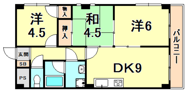 甲子園GHの間取り写真