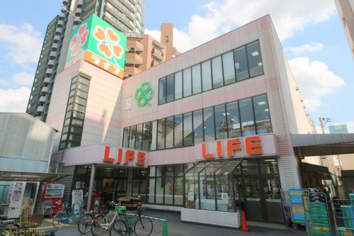 スーパー　ライフ 四天王寺店（スーパー）まで575m