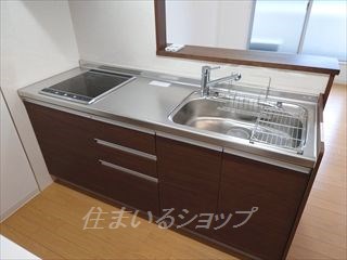 キッチン　ＩＨ２口コンロ付き対面キッチン