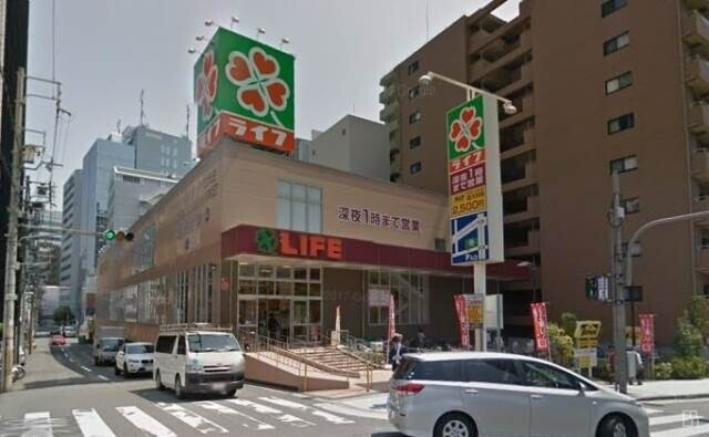 スーパー　ライフ土佐堀店（スーパー）まで440m