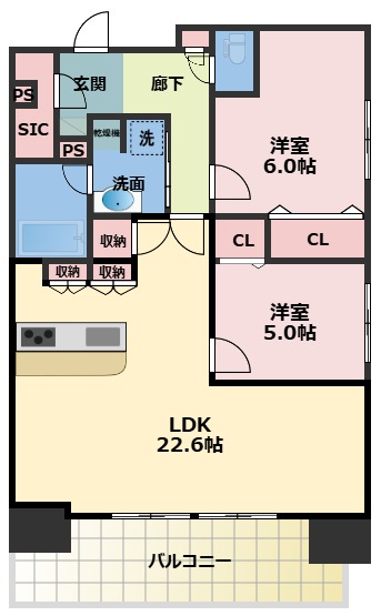 スプランディッド本町グランの間取り写真