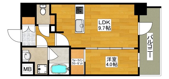 S-RESIDENCE江坂focalの間取り写真